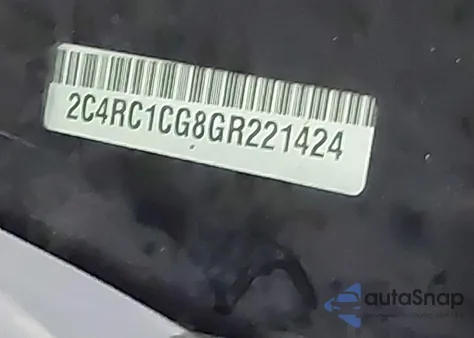 2016 Chrysler Town & Country Touring-L Anniversary Edition z USA, uszkodzony, nr VIN 2C4RC1CG8GR221424